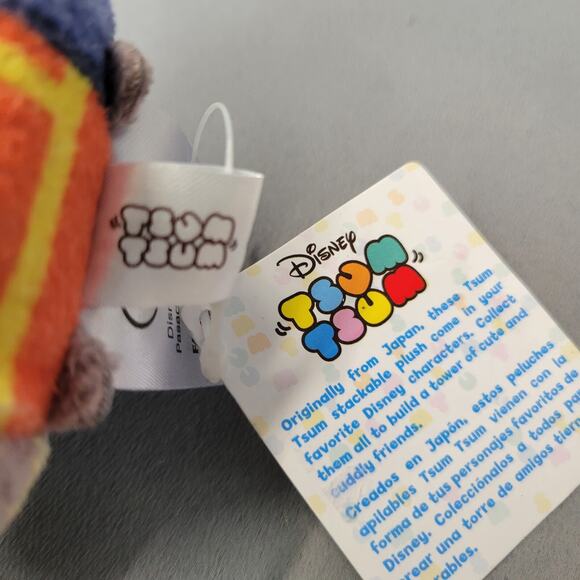 Zootopia Disney Tsum Tsum Bunny Judy Hopps Plush Toy Orange Blue 3" Long New - Picture 8 of 16